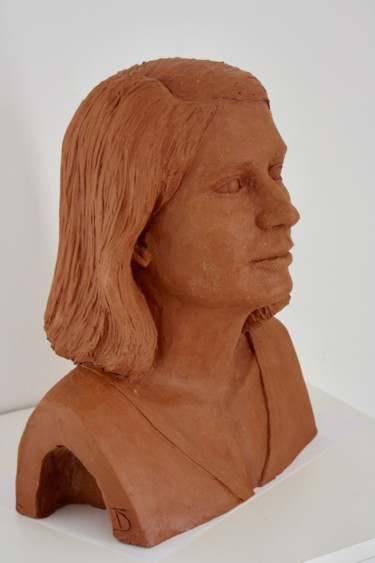 Sculpture titled "lauriane.jpg" by Denis Thebaudeau, Original Artwork, Terra cotta