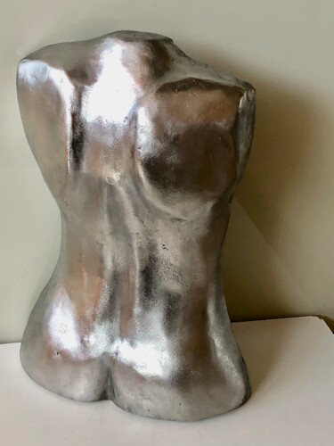Sculptuur getiteld "Joli dos nu féminin" door Denis Thebaudeau, Origineel Kunstwerk, Aluminium