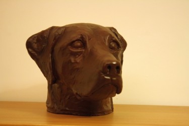 Sculpture titled "labrador" by Denis Thebaudeau, Original Artwork, Plaster