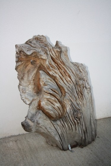 Sculpture intitulée "le jaillissement" par Denis Thebaudeau, Œuvre d'art originale, Bois