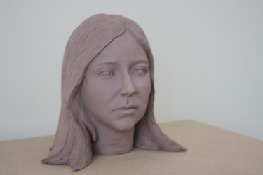 Sculpture titled "Madison" by Denis Thebaudeau, Original Artwork, Terra cotta