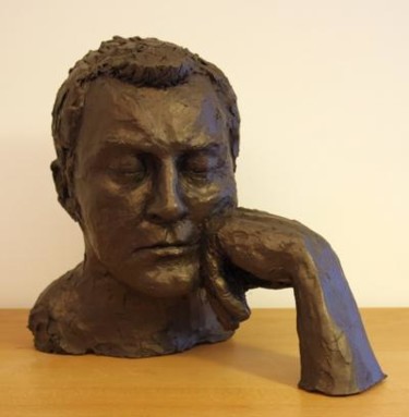 Скульптура под названием "Le penseur" - Denis Thebaudeau, Подлинное произведение искусства, Другой