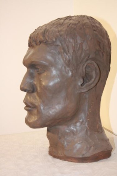 Sculpture intitulée "buste-d-homme.jpg" par Denis Thebaudeau, Œuvre d'art originale