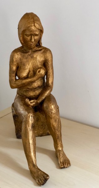 「Hélène」というタイトルの彫刻 Denis Thebaudeauによって, オリジナルのアートワーク, テラコッタ