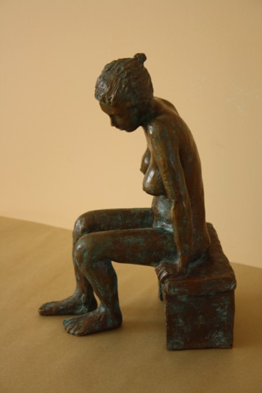 Skulptur mit dem Titel "Fanny bronze" von Denis Thebaudeau, Original-Kunstwerk, Bronze