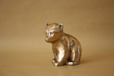 Escultura intitulada "ourson bronze" por Denis Thebaudeau, Obras de arte originais, Bronze
