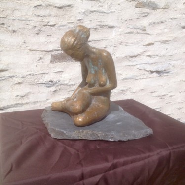Скульптура под названием "Sirène Bronze" - Denis Thebaudeau, Подлинное произведение искусства, Бронза