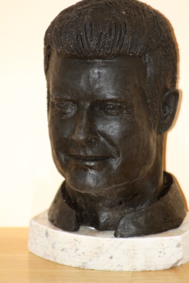 Sculpture titled "Roch Voisine" by Denis Thebaudeau, Original Artwork