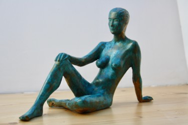 Sculpture titled "Julie" by Denis Thebaudeau, Original Artwork, Metals