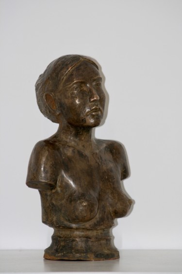 Sculpture intitulée "Zélie Bronze" par Denis Thebaudeau, Œuvre d'art originale, Métaux