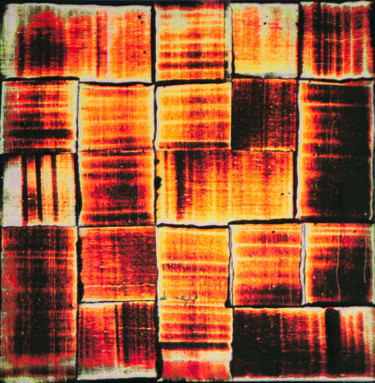 Картина под названием "Lava sectors" - Deonis Thekko, Подлинное произведение искусства, Другой Установлен на Деревянная рама…