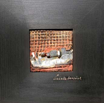 Peinture intitulée "Terre brûlée N°33" par Isabelle Denniel, Œuvre d'art originale, Huile