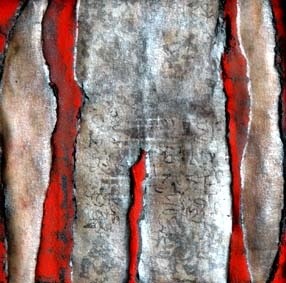 Peinture intitulée "Terre rouge N°8" par Isabelle Denniel, Œuvre d'art originale, Huile