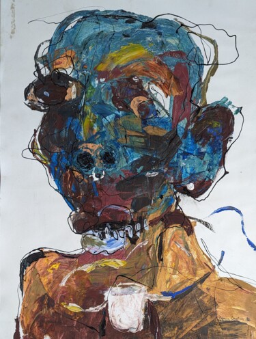 Pintura titulada "Mr. Goodie" por Dennis Onofua, Obra de arte original, Acrílico