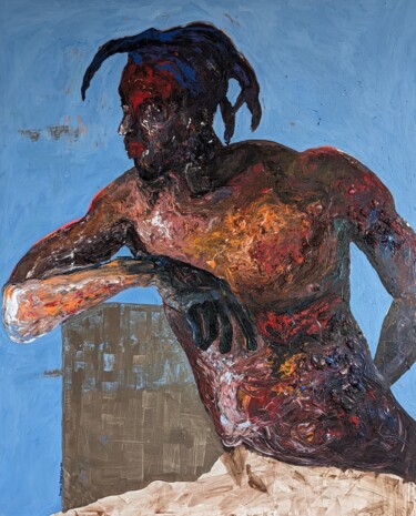 Pittura intitolato ""Clairvoyance"" da Dennis Onofua, Opera d'arte originale, Acrilico