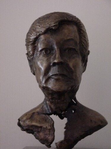 Sculpture intitulée "Portret" par Dennis Van Den Bossche (D.Boss), Œuvre d'art originale, Bronze