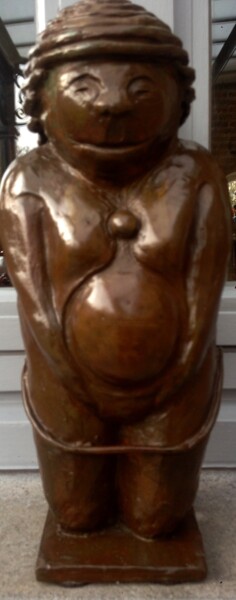 Sculptuur getiteld "Venus van Willendorf" door Dennis Van Den Bossche (D.Boss), Origineel Kunstwerk, Bronzen