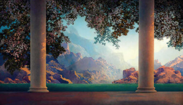 Painting titled "Dawn | Parrish | Re…" by Dent-De-Lion Du Midi, Original Artwork, Digital Painting