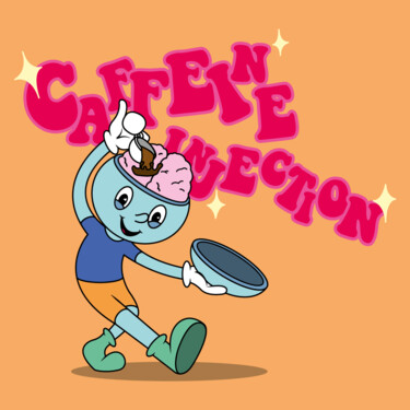 Digital Arts titled "caffeine-injection" by Deogjin Gim, Original Artwork, 2D Digital Work