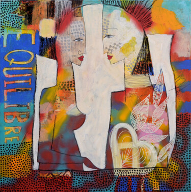 Peinture intitulée "Equilibre" par Valérie Depadova, Œuvre d'art originale, Acrylique