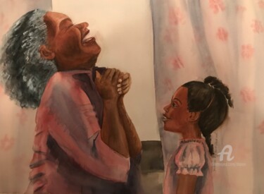 Peinture intitulée "I Will Always Love…" par Deborah Paige Jackson, Œuvre d'art originale, Aquarelle