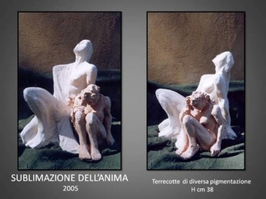 Scultura intitolato "sublimazione dell'a…" da Antonio De Paoli, Opera d'arte originale, Terracotta