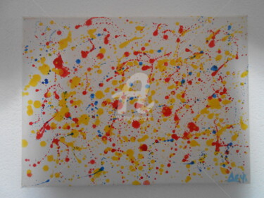 Peinture intitulée "eclassures 25x30cm" par Deph, Œuvre d'art originale, Acrylique