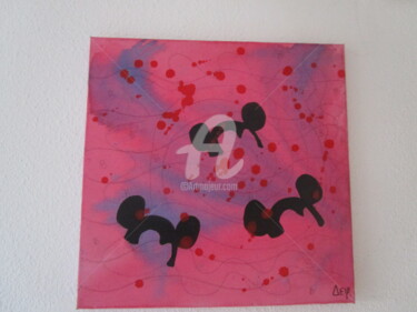 Pittura intitolato "pop art mickey fond…" da Deph, Opera d'arte originale, Acrilico