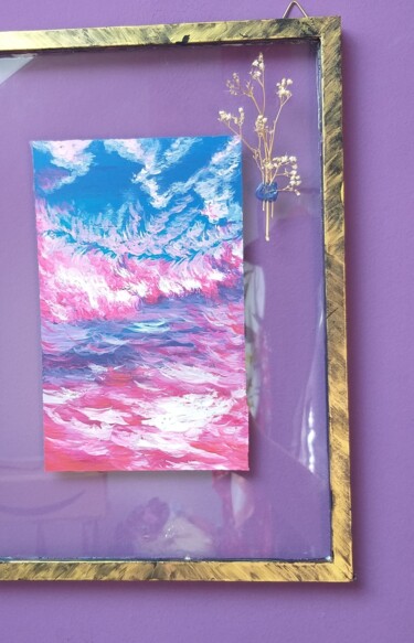 Художественная композиция под названием "Abstract skyscape" - Depict Sofia, Подлинное произведение искусства, Акрил
