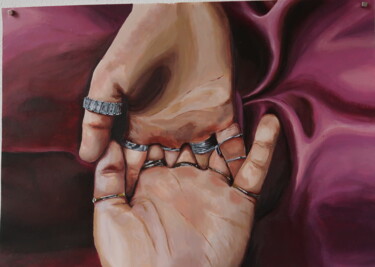 Painting titled "intimacy II" by Depict Sofia, Original Artwork, Acrylic