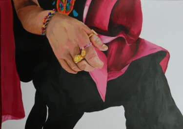 Painting titled ""hands II"" by Depict Sofia, Original Artwork, Acrylic