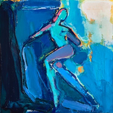Pintura titulada "Naked figure." por Irena Depko Irina Depko, Obra de arte original, Oleo Montado en Bastidor de camilla de…