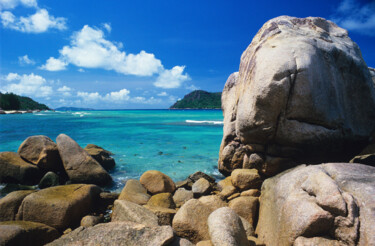 Digital Arts titled "Seychelles view fro…" by Derek Harris, Original Artwork, Non Manipulated Photography
