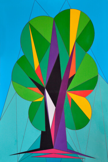 数字艺术 标题为“Tree of Life” 由Derek Harris, 原创艺术品, 数字打印