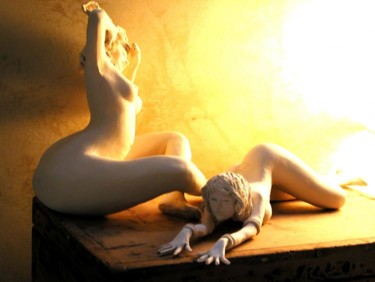 Sculpture intitulée ""au soleil"" par Marie Derennes, Œuvre d'art originale