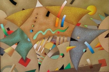 Peinture intitulée "Летний сюжет" par Sergey Dergun, Œuvre d'art originale, Pastel
