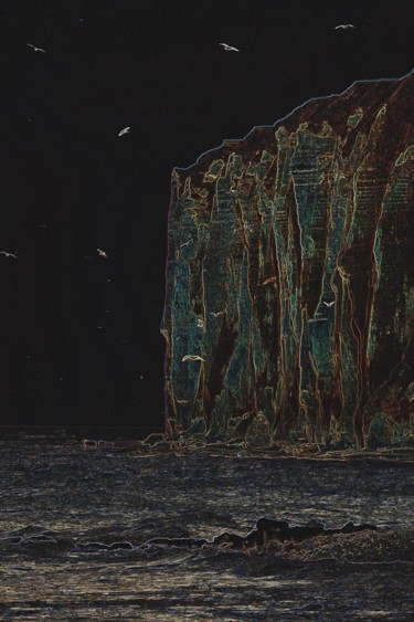 Arts numériques intitulée "Falaises, côte norm…" par René Desenne, Œuvre d'art originale, Autre