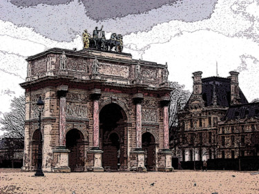 Arts numériques intitulée "Paris, l'arc de tri…" par René Desenne, Œuvre d'art originale, Autre