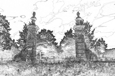 Arts numériques intitulée "L'entrée du château…" par René Desenne, Œuvre d'art originale, Autre