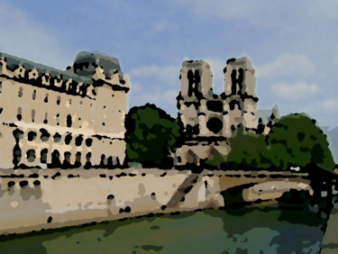 Digital Arts titled "Paris, la Seine et…" by René Desenne, Original Artwork, Other