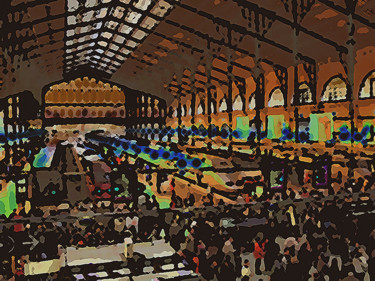 Digital Arts titled "Paris, la Gare du N…" by René Desenne, Original Artwork, Other