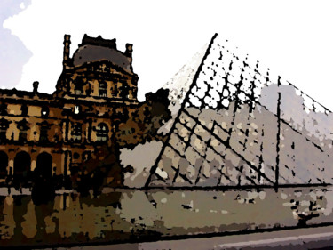 Digital Arts titled "La pyramide du Louv…" by René Desenne, Original Artwork, Other