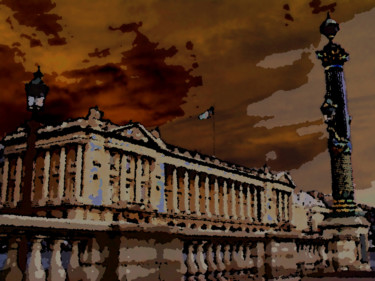 Arts numériques intitulée "Paris, la Place de…" par René Desenne, Œuvre d'art originale, Autre