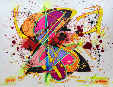 Dessin intitulée "Infinity Burst" par Desforges Rupert, Œuvre d'art originale, Marqueur