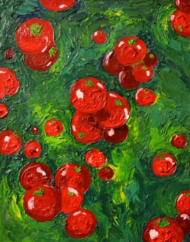 Pintura intitulada "Tomato" por Salem, Obras de arte originais, Óleo