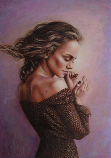 Pintura titulada "Tenderness... Memor…" por Katerina Kariukova, Obra de arte original, Oleo