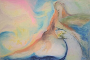 Malerei mit dem Titel "Erdenmutter-Korsika" von Franziska Van Der Geest, Original-Kunstwerk, Pastell