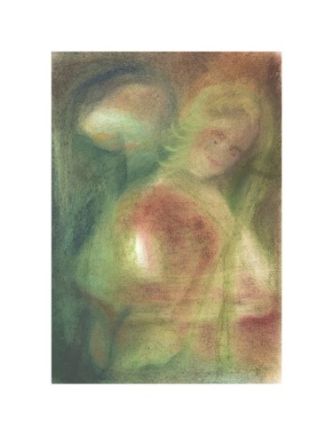 Malerei mit dem Titel "Elfenkind" von Franziska Van Der Geest, Original-Kunstwerk