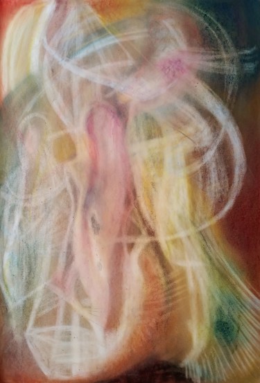 Painting titled "Die Auferstehung" by Franziska Van Der Geest, Original Artwork, Pastel