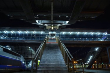 Photographie intitulée "Footbridge" par Federico Desmoulin - Moko, Œuvre d'art originale